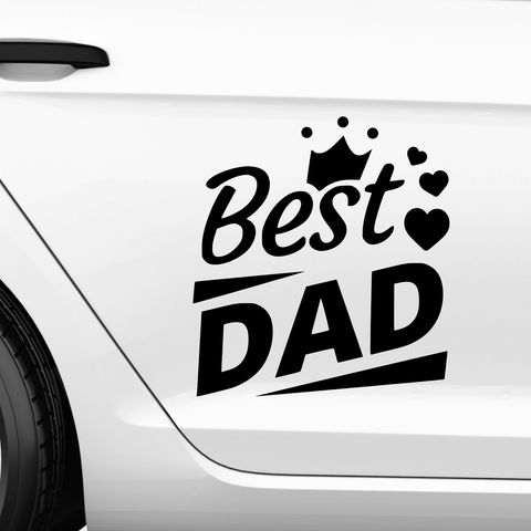 Best Dad Aufkleber Nr 1 - Beispielansicht