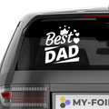 Best Dad Aufkleber Nr 1 - Beispielansicht