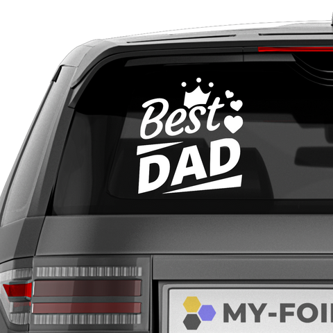 Best Dad Aufkleber Nr 1 - Beispielansicht