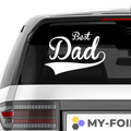 Best Dad Aufkleber Nr 3 - Beispielansicht