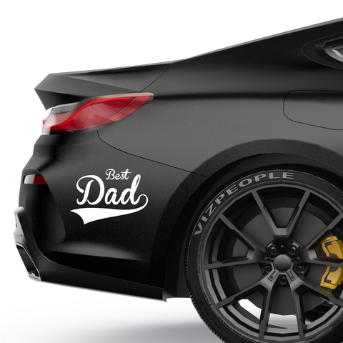 Best Dad Aufkleber Nr 3 - Beispielansicht