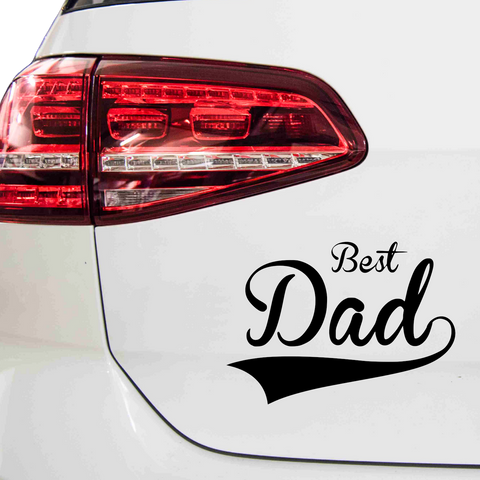 Best Dad Aufkleber Nr 3 - Beispielansicht