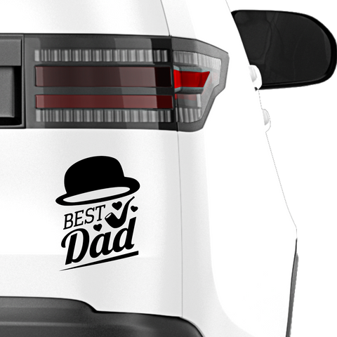 Best Dad Aufkleber Nr 4 - Beispielansicht