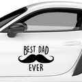Best Dad ever Aufkleber Nr 1 - Beispielansicht