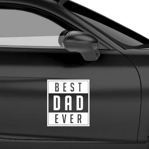 Best Dad ever Aufkleber Nr 2 - Beispielansicht