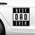 Best Dad ever Aufkleber Nr 2 - Beispielansicht