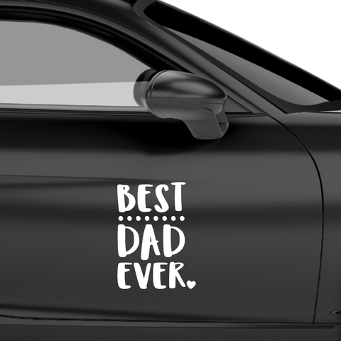 Best Dad ever Aufkleber Nr 3 - Beispielansicht