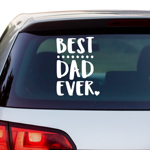 Best Dad ever Aufkleber Nr 3 - Beispielansicht