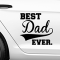 Best Dad ever Aufkleber Nr 4 - Beispielansicht