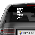 Best Dad ever Aufkleber Nr 5 - Beispielansicht
