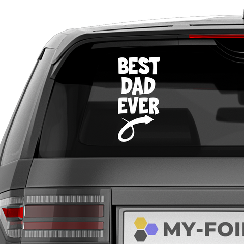 Best Dad ever Aufkleber Nr 5 - Beispielansicht