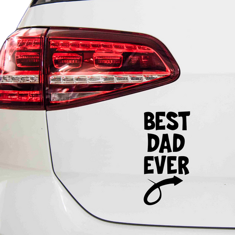 Best Dad ever Aufkleber Nr 5 - Beispielansicht
