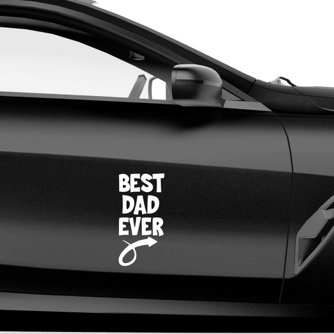 Best Dad ever Aufkleber Nr 5 - Beispielansicht