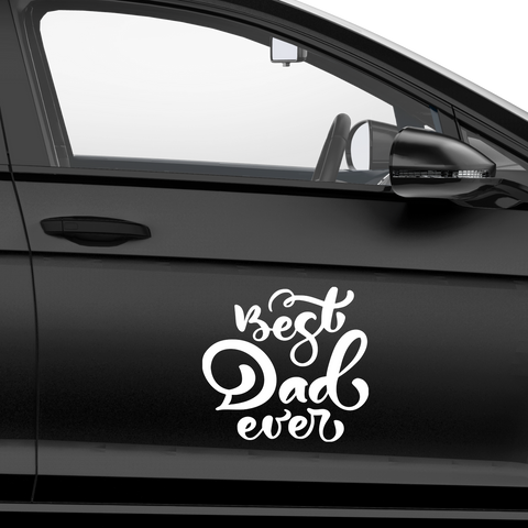 Best Dad ever Aufkleber Nr 6 - Beispielansicht