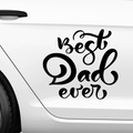 Best Dad ever Aufkleber Nr 6 - Beispielansicht