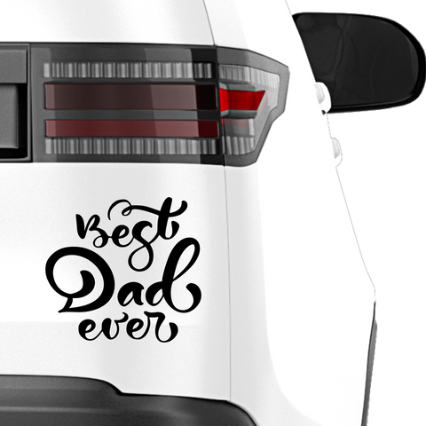 Best Dad ever Aufkleber Nr 6 - Beispielansicht