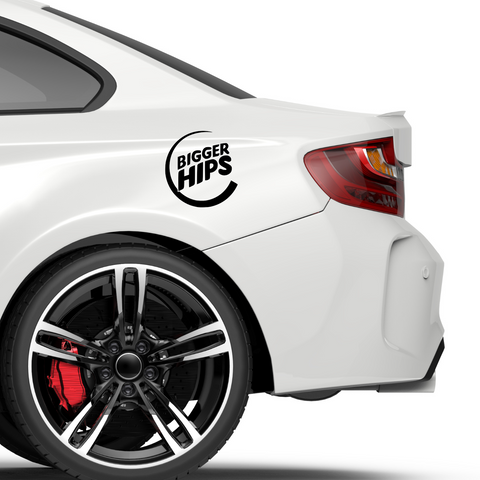 Bigger Hips Burger King Fakelogo Aufkleber - Beispielansicht