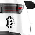 Bitcoin Emblem 3D Aufkleber - Beispielansicht