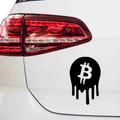 Bitcoin Emblem Abstrakt Aufkleber - Beispielansicht