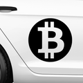 Bitcoin Emblem Nr.1 Aufkleber - Beispielansicht