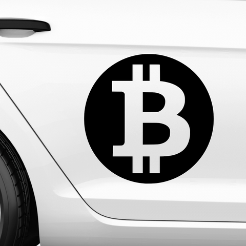 Bitcoin Emblem Nr.1 Aufkleber - Beispielansicht