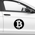 Bitcoin Emblem Nr.1 Aufkleber - Beispielansicht