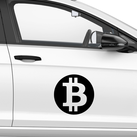 Bitcoin Emblem Nr.1 Aufkleber - Beispielansicht