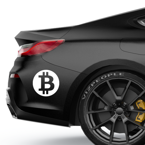 Bitcoin Emblem Nr.1 Aufkleber - Beispielansicht