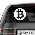 Bitcoin Emblem Nr.1 Aufkleber - Beispielansicht