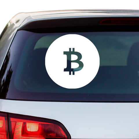 Bitcoin Emblem Nr.2 Aufkleber - Beispielansicht