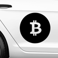 Bitcoin Emblem Nr.2 Aufkleber - Beispielansicht