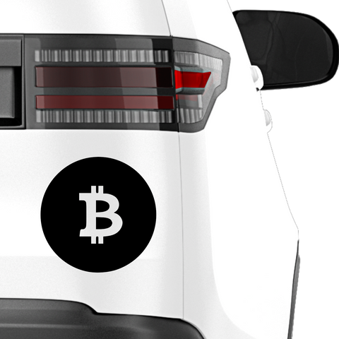 Bitcoin Emblem Nr.2 Aufkleber - Beispielansicht