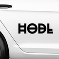 Bitcoin HODL Aufkleber - Beispielansicht