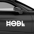 Bitcoin HODL Aufkleber - Beispielansicht