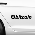 Bitcoin Schriftzug Nr.1 Aufkleber - Beispielansicht