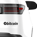Bitcoin Schriftzug Nr.1 Aufkleber - Beispielansicht
