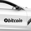 Bitcoin Schriftzug Nr.1 Aufkleber - Beispielansicht
