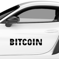 Bitcoin Schriftzug Nr.2 Aufkleber - Beispielansicht