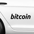 Bitcoin Schriftzug Nr.3 Aufkleber - Beispielansicht