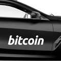 Bitcoin Schriftzug Nr.3 Aufkleber - Beispielansicht