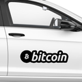 Bitcoin Schriftzug Nr.4 Aufkleber - Beispielansicht