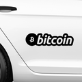 Bitcoin Schriftzug Nr.4 Aufkleber - Beispielansicht