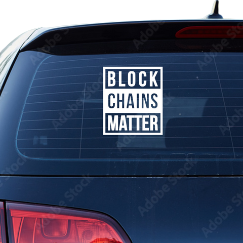 Block Chains Matter Aufkleber - Beispielansicht