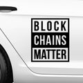 Block Chains Matter Aufkleber - Beispielansicht