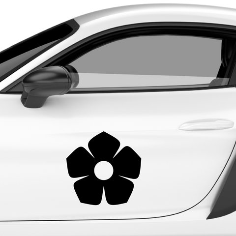 Blume Aufkleber - Beispielansicht
