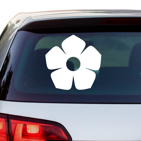 Blume Aufkleber - Beispielansicht