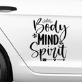 Body Mind Spirit Aufkleber - Beispielansicht