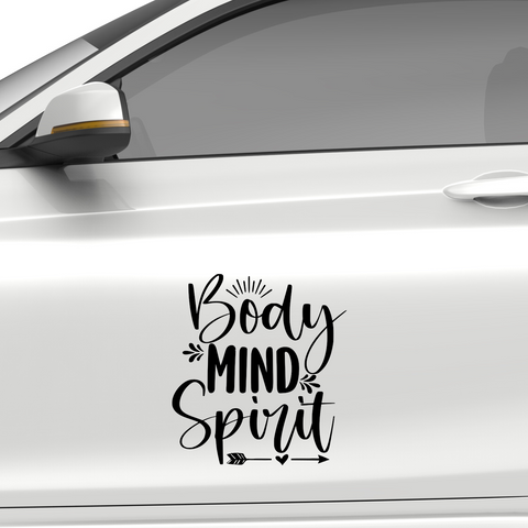 Body Mind Spirit Aufkleber - Beispielansicht