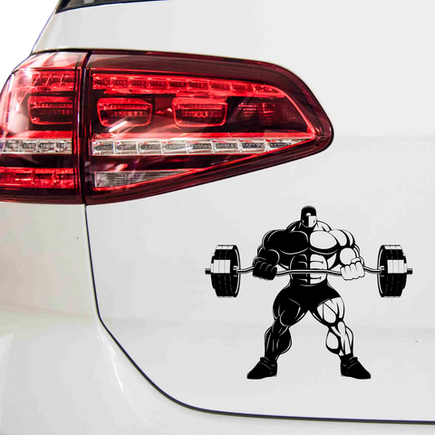 Bodybuilder Aufkleber - Beispielansicht