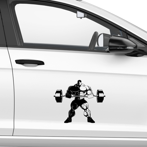 Bodybuilder Aufkleber - Beispielansicht